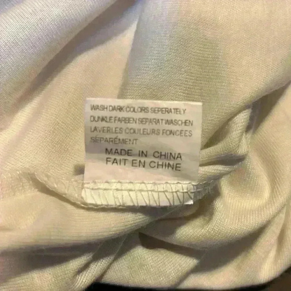 Qearal Women's‎ Top Shirt Flare Long Sleeve White Black Size Medium - Picture 6 of 6